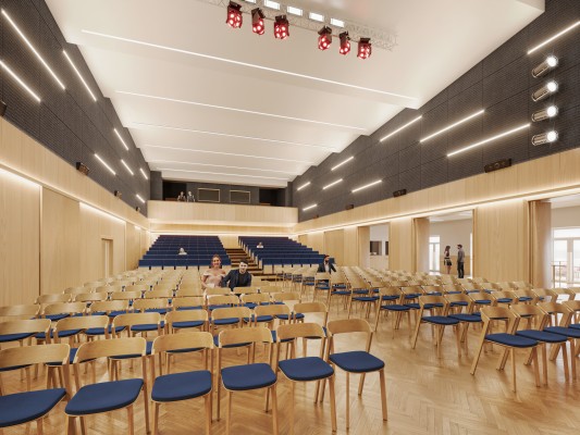 Vizualizace - hlavní sál