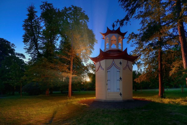 Obnova zámecké zdi a altánu