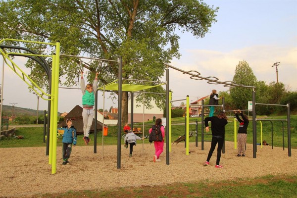 Workoutové hřiště na Zlaté Hoře