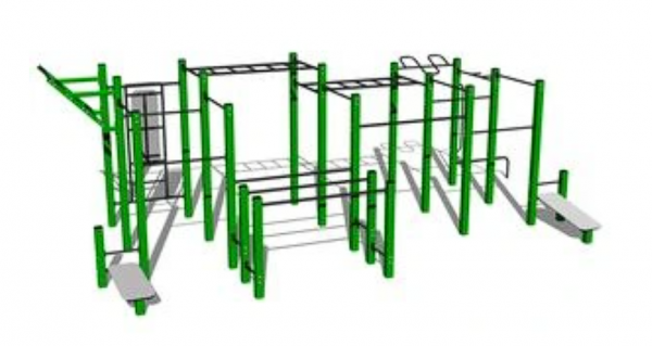 Workoutové hřiště na Zlaté Hoře
